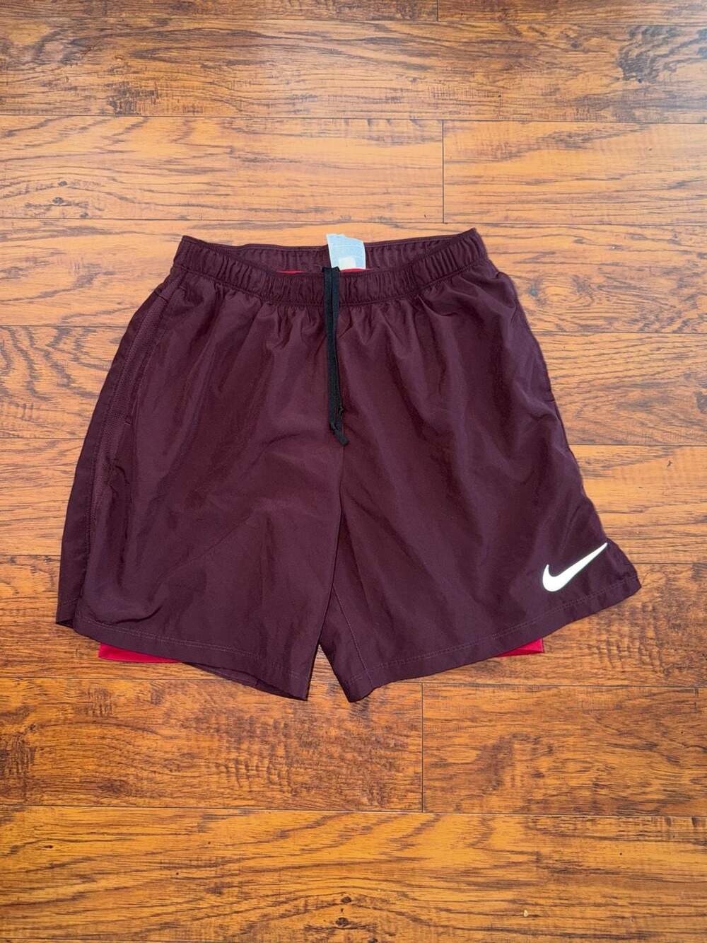Nike Flex Stride Men's Dri-FIT Brief-Lined Running Shorts Burgundy